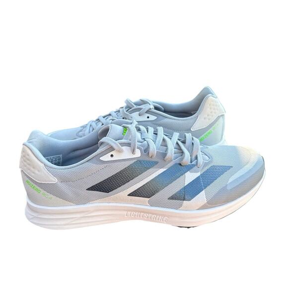 adidas Adizero RC 4 Halo Silver Black Gray Running Lightweight GX6667 Men 12 NEW main image 8